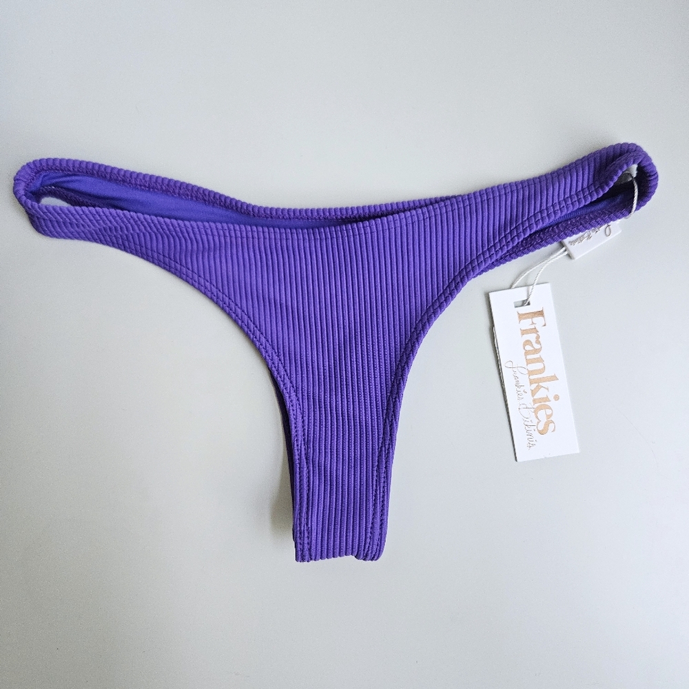 NWT Frankies Bikinis Boots Amethyst Bottom